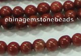 CTG75 15.5 inches 3mm round tiny red brick beads wholesale