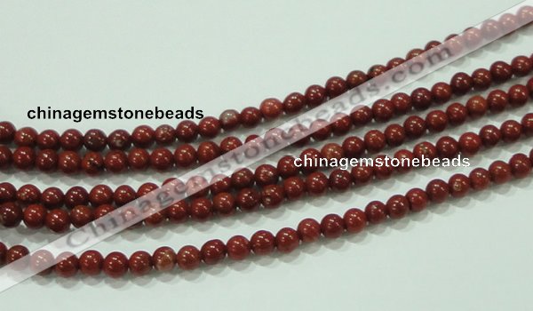 CTG75 15.5 inches 3mm round tiny red brick beads wholesale