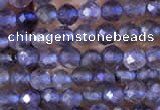 CTG753 15.5 inches 2mm faceted round tiny iolite gemstone beads