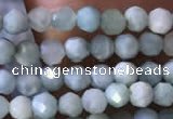 CTG769 15.5 inches 3mm faceted round tiny larimar gemstone beads