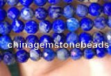 CTG782 15.5 inches 3mm faceted round tiny lapis lazuli beads wholesale