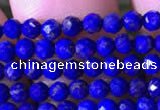 CTG785 15.5 inches 2mm faceted round tiny lapis lazuli gemstone beads