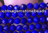 CTG786 15.5 inches 3mm faceted round tiny lapis lazuli gemstone beads