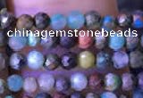 CTG791 15.5 inches 3mm faceted round tiny chrysocolla beads