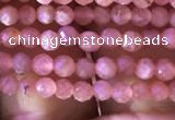 CTG810 15.5 inches 2mm faceted round tiny rhodochrosite beads