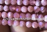 CTG811 15.5 inches 3mm faceted round tiny rhodochrosite beads