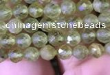 CTG813 15.5 inches 4mm faceted round tiny prehnite beads