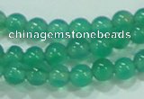 CTG83 15.5 inches 3mm round grade AA tiny green agate beads wholesale