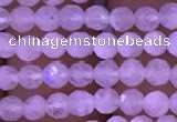 CTG831 15.5 inches 3mm faceted round tiny white moonstone beads