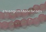 CTG86 15.5 inches 3mm faceted round tiny dyed white jade beads wholesale