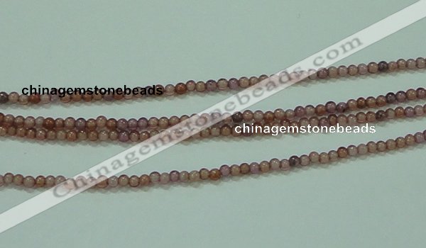 CTG89 15.5 inches 1.5mm round grade B tiny garnet beads wholesale