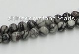 CTJ02 16 inches 6mm round black water jasper beads wholesale