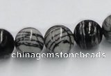 CTJ03 16 inches 14mm round black water jasper beads wholesale