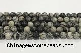 CTJ413 15.5 inches 10mm round black water jasper gemstone beads wholesale