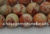 CTJ703 15.5 inches 10mm round red net jasper beads wholesale