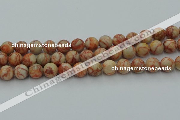 CTJ704 15.5 inches 12mm round red net jasper beads wholesale