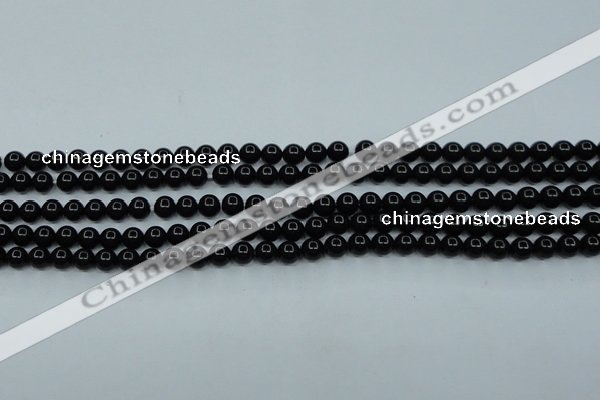 CTK01 15.5 inches 4mm round tektite gemstone beads wholesale