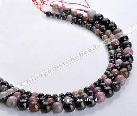 CTO10 16 inch round natural tourmaline gemstone beads wholesale