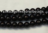 CTO101 15.5 inches 6mm round natural black tourmaline beads