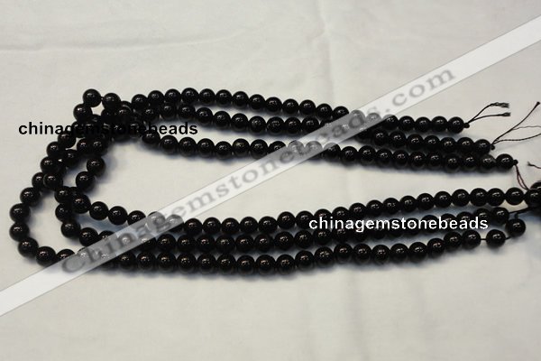 CTO101 15.5 inches 6mm round natural black tourmaline beads