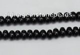 CTO117 15.5 inches 5*8mm rondelle black tourmaline beads