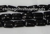 CTO125 15.5 inches 10*14mm rectangle black tourmaline beads