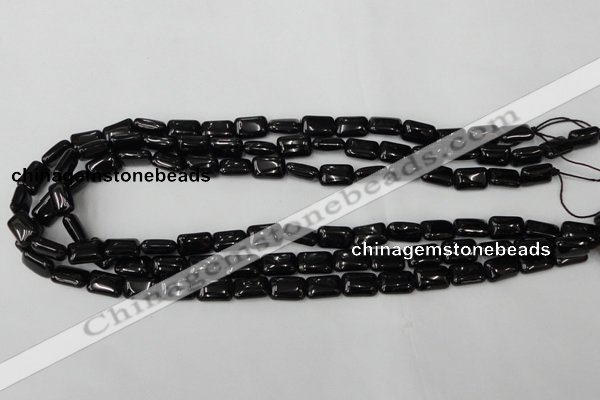 CTO125 15.5 inches 10*14mm rectangle black tourmaline beads