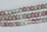 CTO200 15.5 inches 4*6mm rondelle pink tourmaline gemstone beads