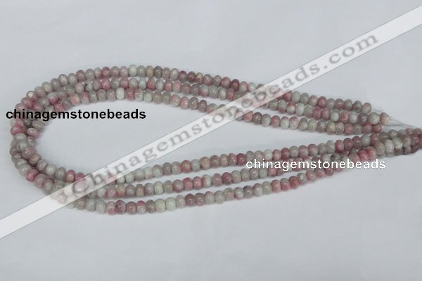 CTO200 15.5 inches 4*6mm rondelle pink tourmaline gemstone beads