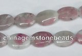 CTO203 15.5 inches 10*14mm oval pink tourmaline gemstone beads