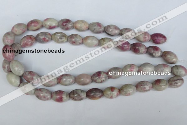 CTO217 15.5 inches 13*18mm rice pink tourmaline gemstone beads