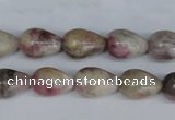 CTO218 15.5 inches 10*14mm teardrop pink tourmaline gemstone beads