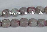 CTO220 15.5 inches 9*11mm nugget pink tourmaline gemstone beads