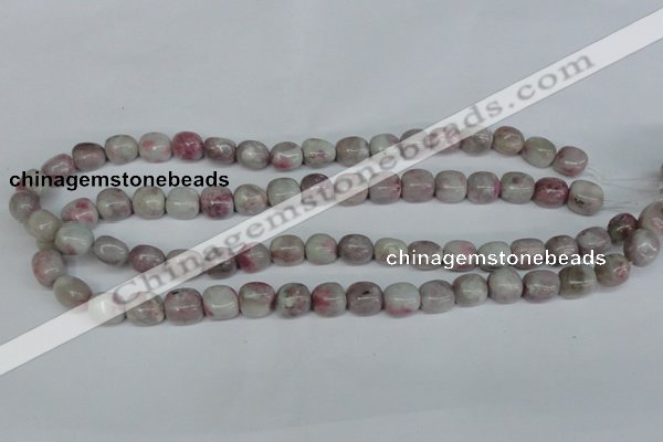 CTO220 15.5 inches 9*11mm nugget pink tourmaline gemstone beads