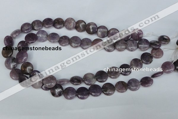 CTO222 15.5 inches 10mm flat round tourmaline gemstone beads