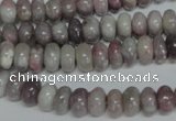 CTO237 15.5 inches 5*8mm rondelle pink tourmaline gemstone beads