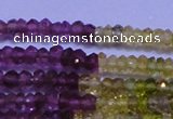 CTO301 15.5 inches 1.5*2.2mm faceted rondelle tourmaline beads