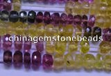 CTO304 15.5 inches 2.5*4mm faceted rondelle tourmaline beads