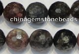 CTO33 15.5 inches 12mm faceted round natural tourmaline beads