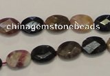 CTO35 15.5 inches 9*12mm faceted oval natural tourmaline beads