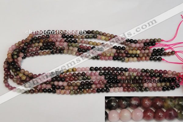 CTO371 15.5 inches 5mm round natural tourmaline gemstone beads