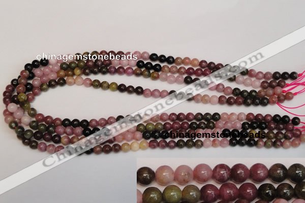 CTO372 15.5 inches 6mm round natural tourmaline gemstone beads