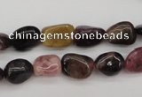 CTO382 15.5 inches 9*11mm natural tourmaline nuggets beads