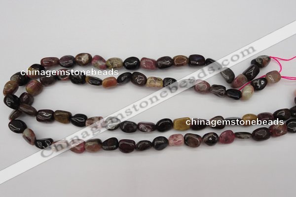 CTO382 15.5 inches 9*11mm natural tourmaline nuggets beads