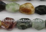 CTO384 15.5 inches 12*16mm – 16*25mm faceted nuggets tourmaline beads