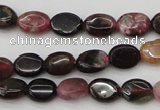 CTO385 15.5 inches 6*8mm oval natural tourmaline beads wholesale