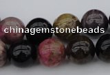 CTO391 15.5 inches 13mm round natural tourmaline gemstone beads