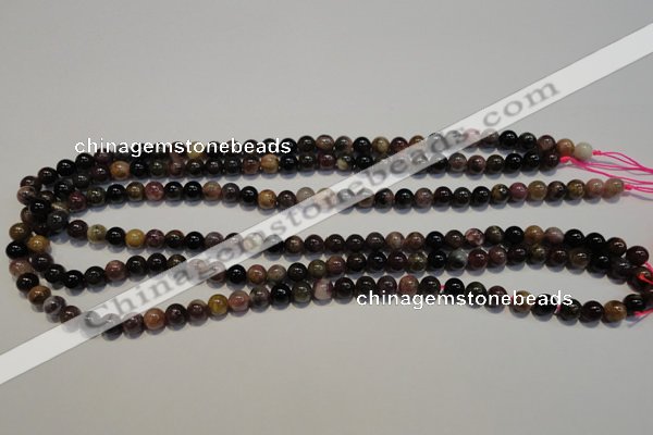 CTO400 15.5 inches 6mm round natural tourmaline gemstone beads