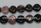 CTO41 15.5 inches 12*12mm heart natural tourmaline beads wholesale