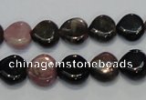 CTO41 15.5 inches 12*12mm heart natural tourmaline beads wholesale